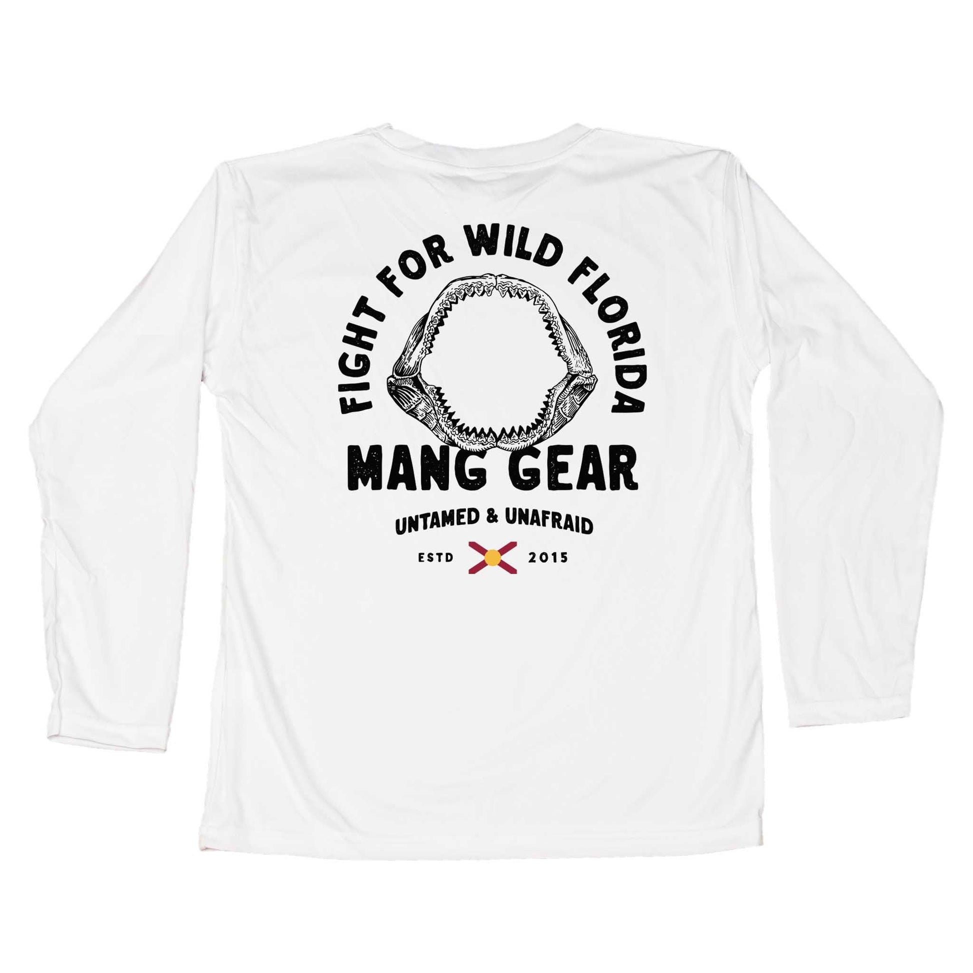 MANG Fight For Wild Florida Shark Jaws Toddler - 2T-White