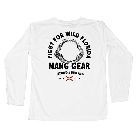MANG Fight For Wild Florida Shark Jaws Toddler - 2T-White